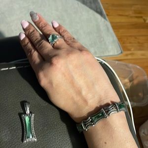 Lia Sophia ring bracelet and pendant set. Rarely been worn. Like new